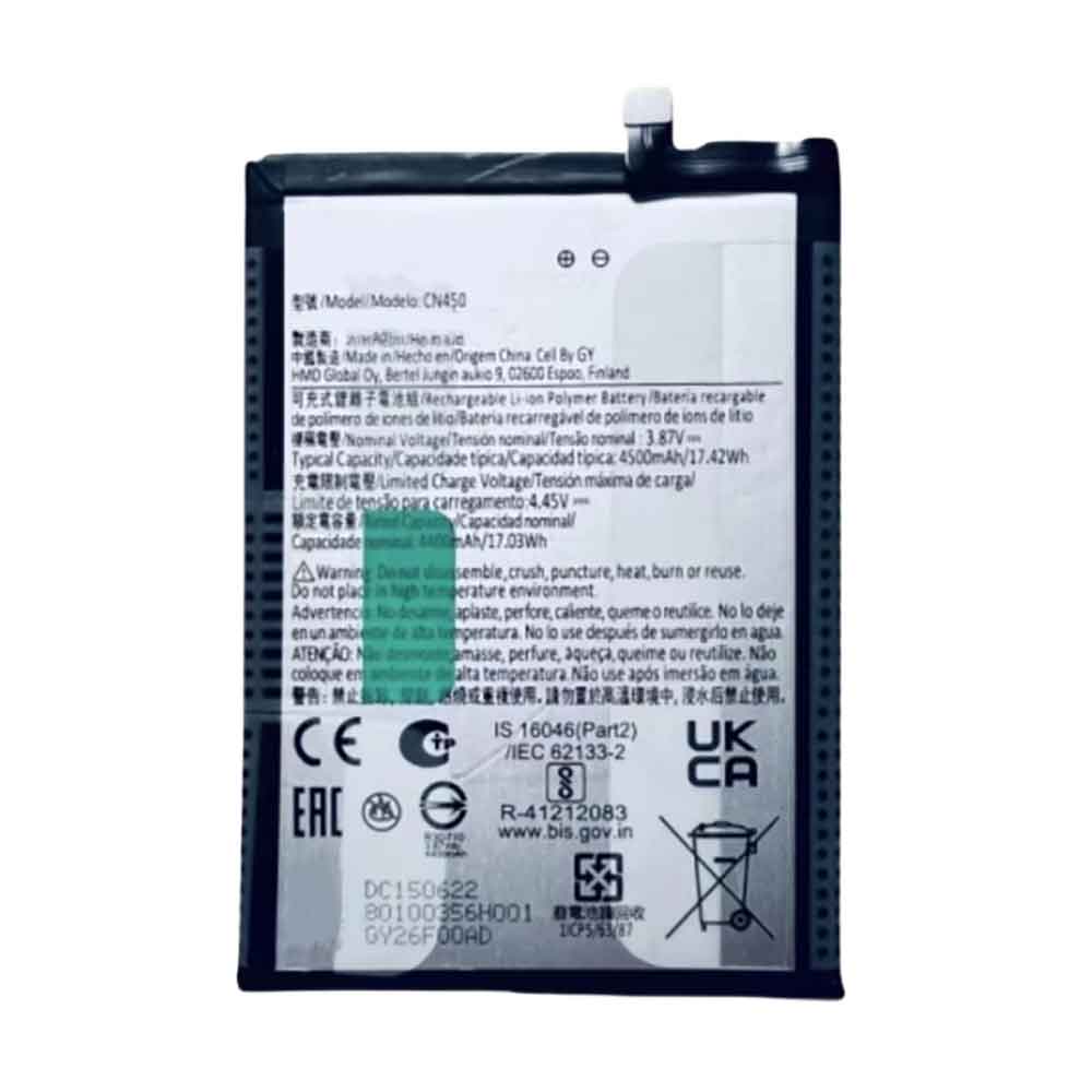 3.87V 4500mAh CN450 Smartphone Battery for Nokia G60