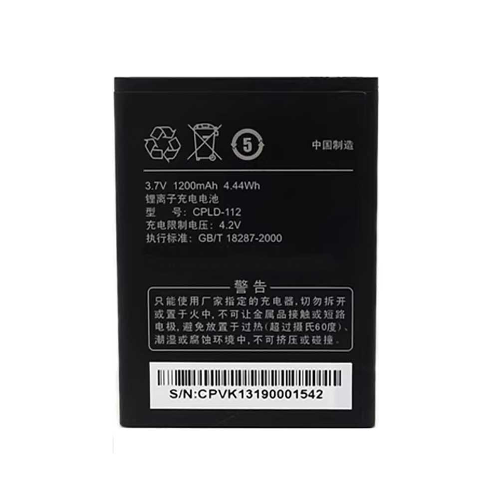 3.7V 1200mAh CPLD-112 Smartphone Battery for Coolpad CPLD-112