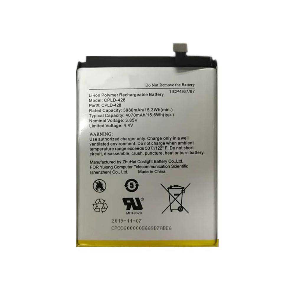 3.85V 3980mAh CPLD-428 Smartphone Battery for Coolpad LTE-A US 3705A