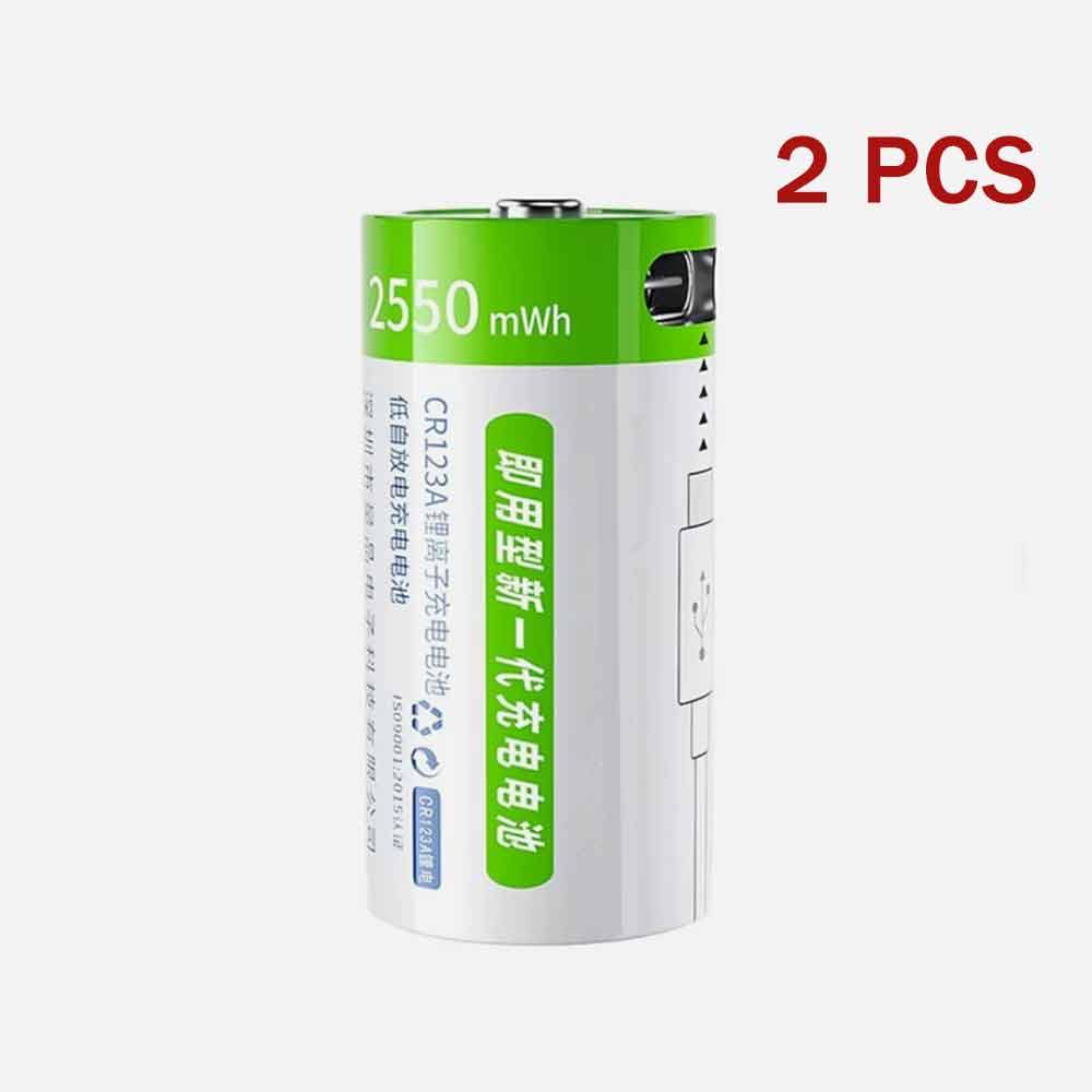 3.7V 2550mAh CR123A Standard Battery for SureFire CR17345 K123A VL123A DL123A
