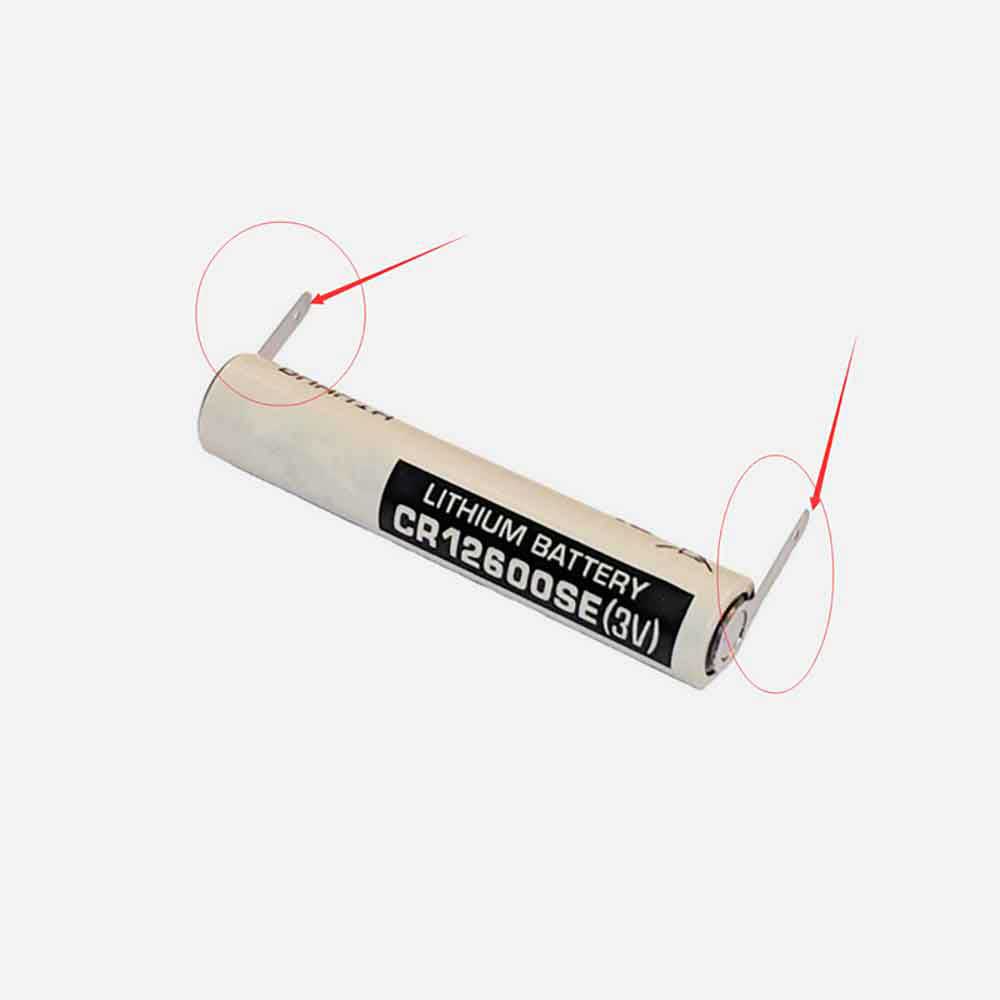 3V 1500mAh CR12600SE PLC Battery for Fuji FDK GX CR12600SE-T1 with Welding Tabs
