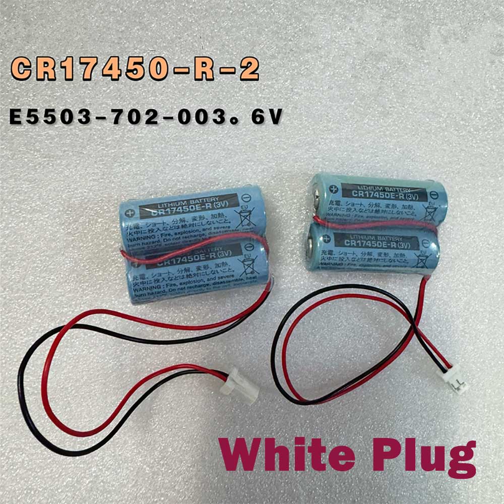 3V 2600mAh CR17450E-R-2-CH5 PLC Battery for Okuma FDK E5503-702-003 with white plug