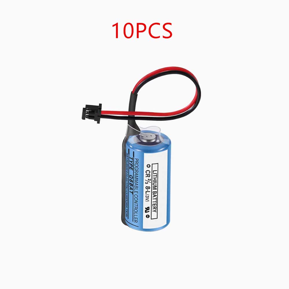 3V 1700mAh CR2/3-8.L PLC Battery for Mitsubish MELSEC-Q Q6BAT