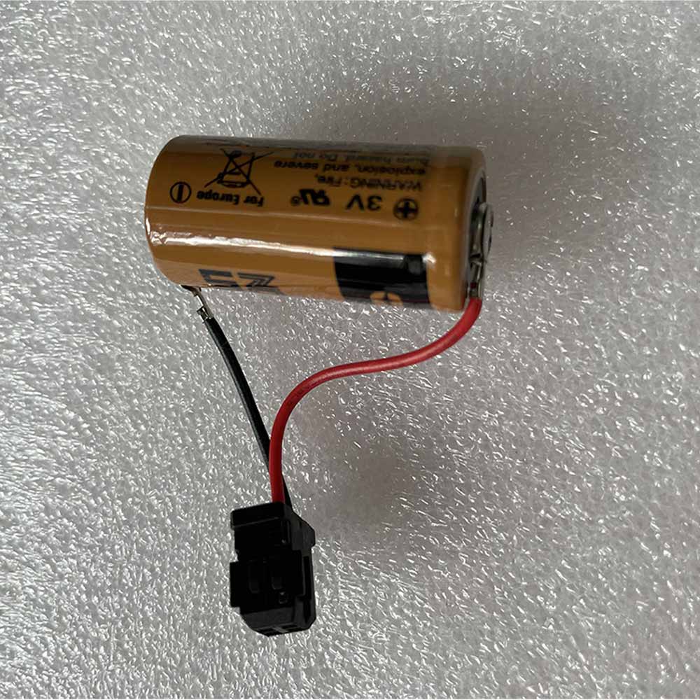 Fuji CR123A CR17335 FDK CR2/3 8.L with black plug battery