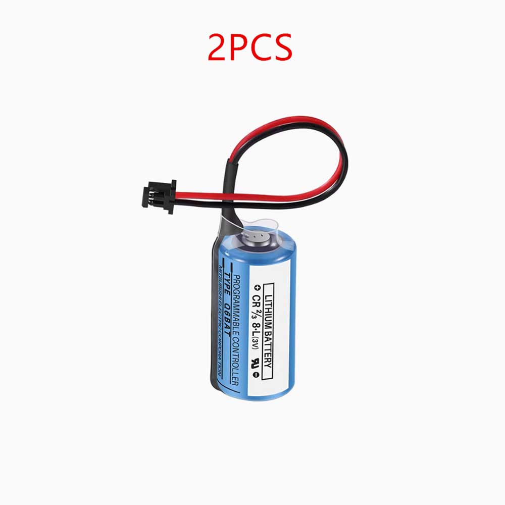 3V 1700mAh CR2/3-8.L PLC Battery for Mitsubish Electric MELSEC-Q Q6BAT PLC