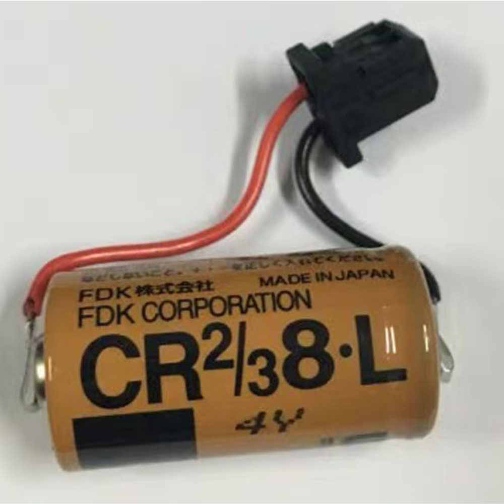 3V 1750mAh CR2/3-8.L PLC Battery for Fuji CR123A CR17335 FDK CR2/3 8.L with black plug