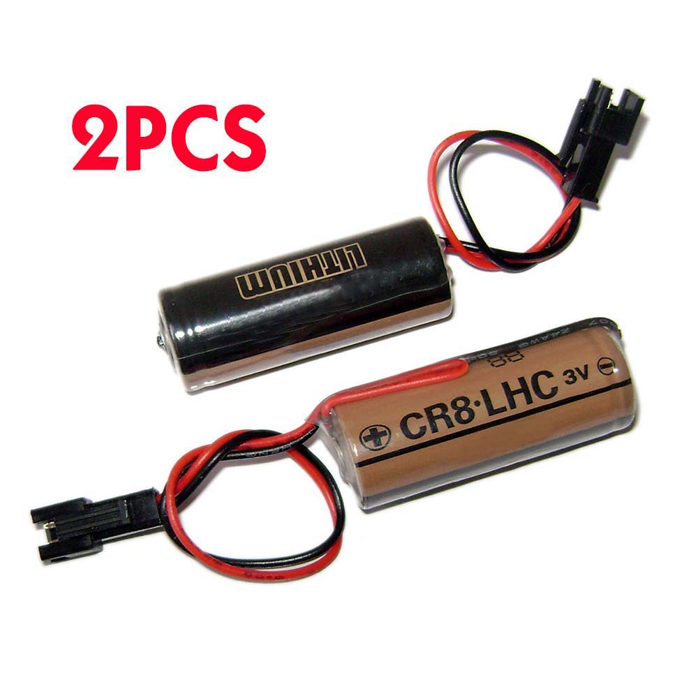 3V 3000mAh F1ST2S PLC Battery for FUJI FDK CR8.LHC with Black Plug