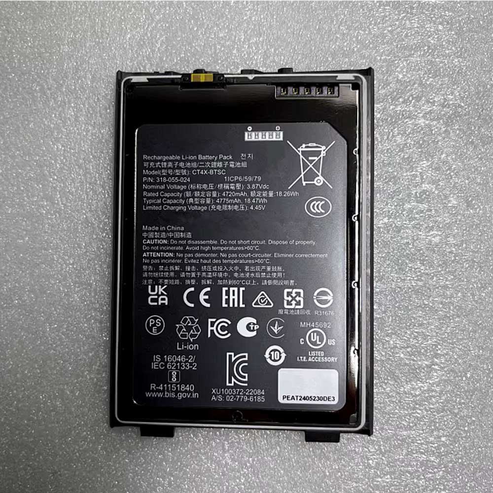 3.87V 4720mAh CT4X-BTSC Barcode Scanners Battery for Honeywell CT45 CT47