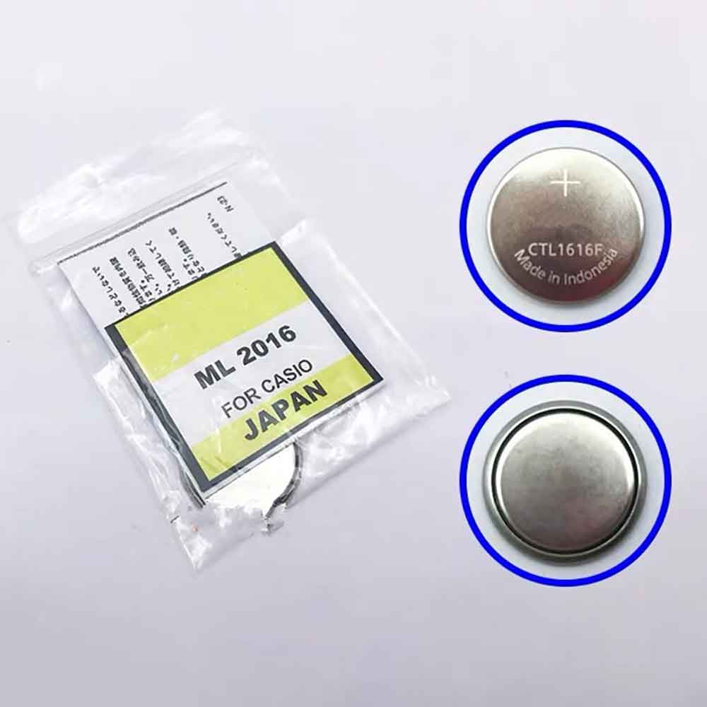 2.3V 18mAh CTL1616 Smart Watch Battery for Casio BG800-1V BG800-2V BG800-6V BG800BR-5