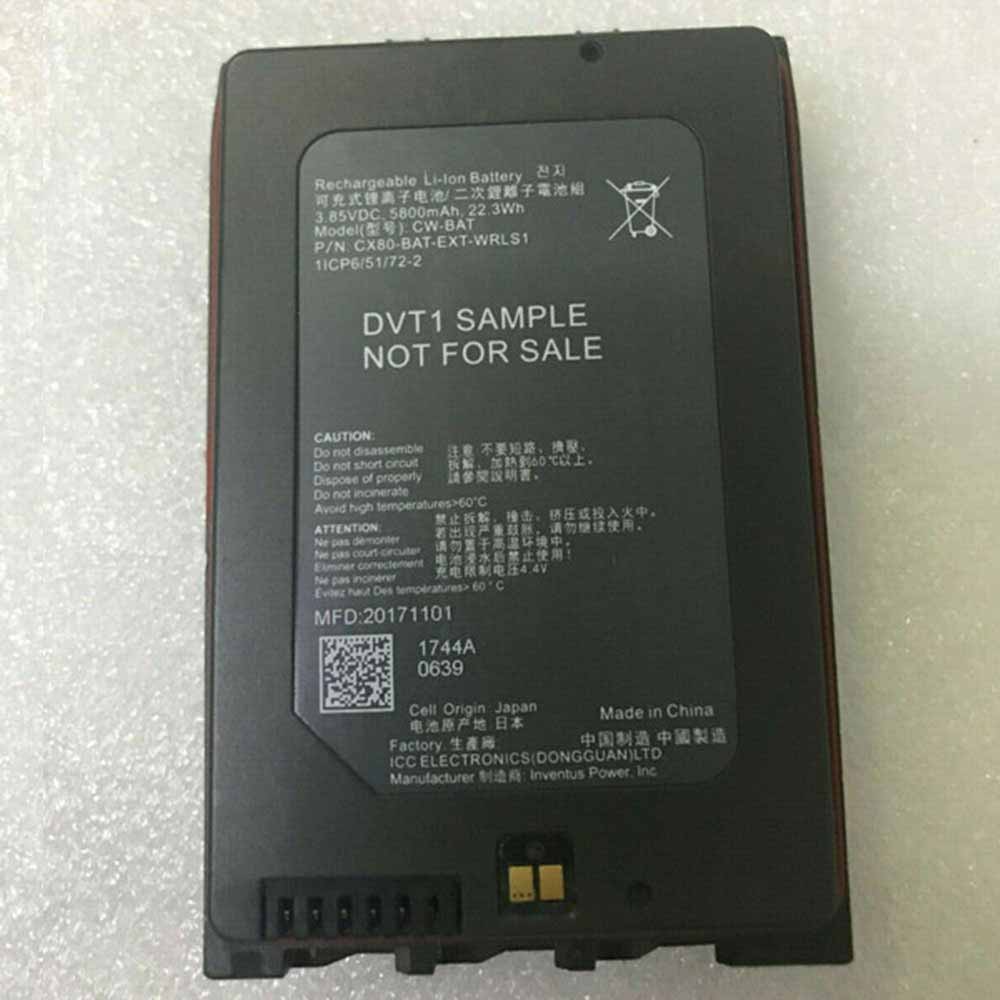 3.85V 5800mAh Honeywell CX80-BAT-EXT-WRLS1 CX80 Replacement Battery