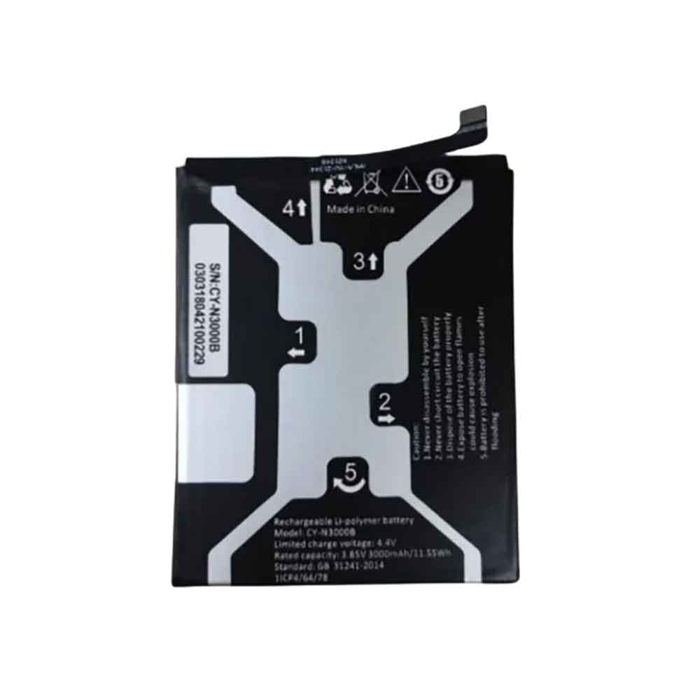3.85V 3000mAh CY-N3000B Smartphone Battery for BLU C796438300P V0310WW V0311WW