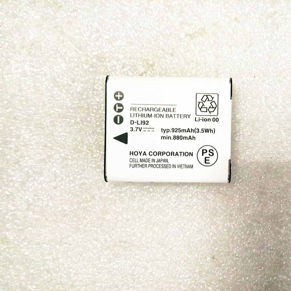3.7V 925mAh 3.5Wh DLI92 Camera Battery for Pentax Ricoh I-10 RZ10 WG-10 X70 RZ18