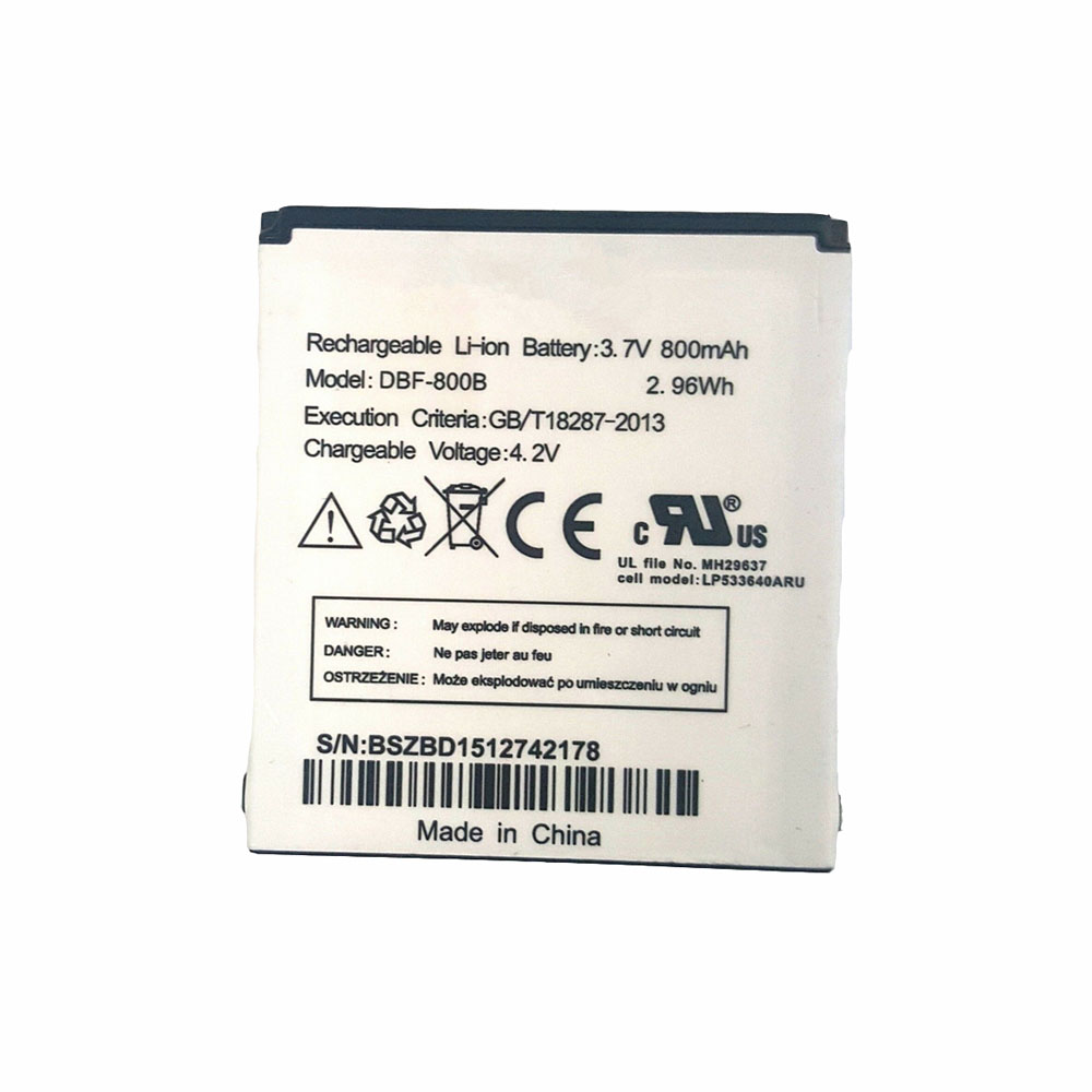 3.7V/4.2V 800mAh DBF-800A Smartphone Battery for Doro PhoneEasy 622 622GSM 606GSM