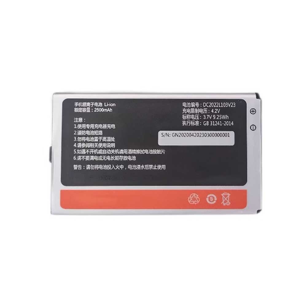 3.7V 2500mAh DC2022L103V23 Smartphone Battery for Gionee L103 4G