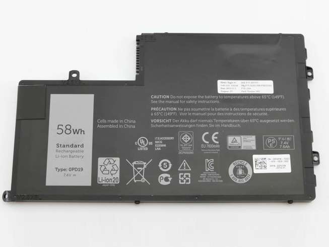 7.4V 58Wh/7600mAh 0PD19 Laptop Battery for Dell Inspiron 15 5445 5448
