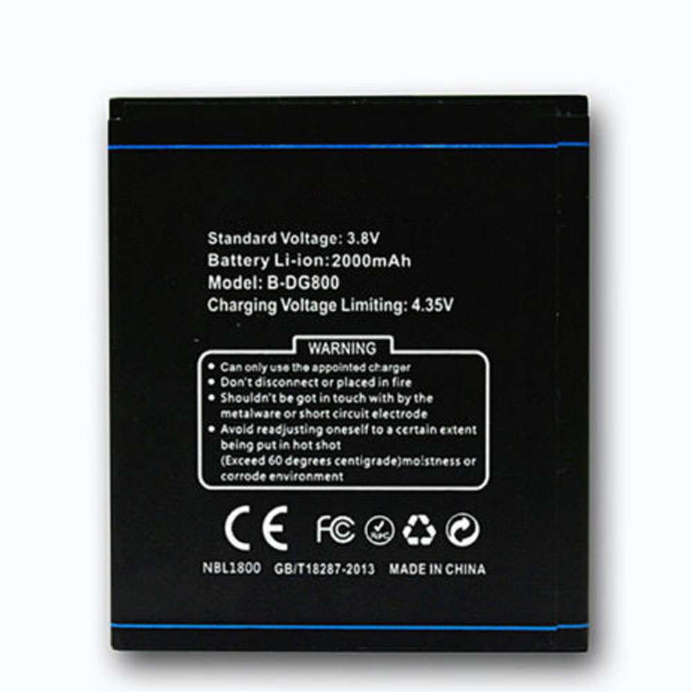 3.8V/4.35V 2000mAh B-DG800 Smartphone Battery for DOOGEE DG800