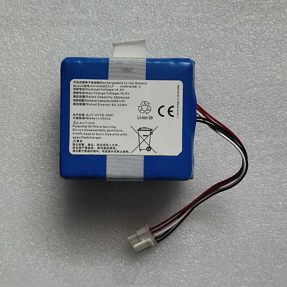 14.4V 5800mAh DH14058CFLP Vacuum Robot Battery for Ecovacs BP4S2PPM5D