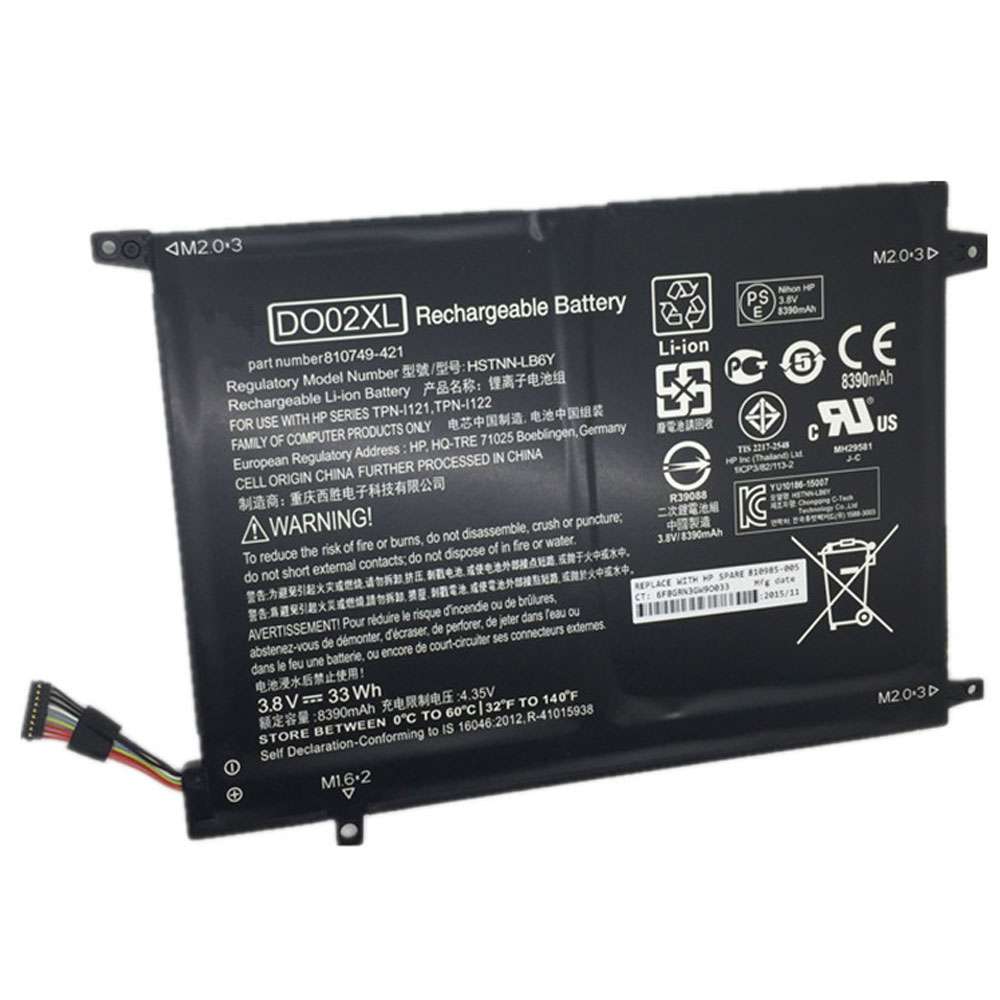 3.8V 33Wh DO02XL Laptop Battery for HP Pavilion X2 10 Series