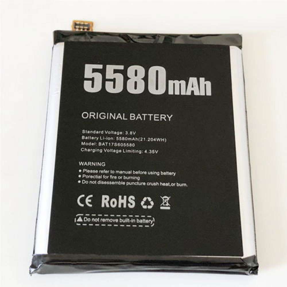 3.8V/4.35V 5580mAh/21.204WH BAT17M15580 Smartphone Battery for DOOGEE S60