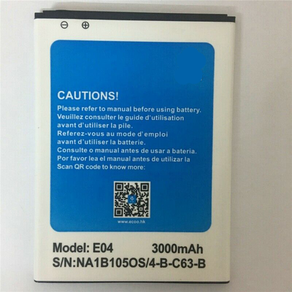 3.7V 3000mAh E04 Smartphone Battery for ECOO E04  Bluboo X6