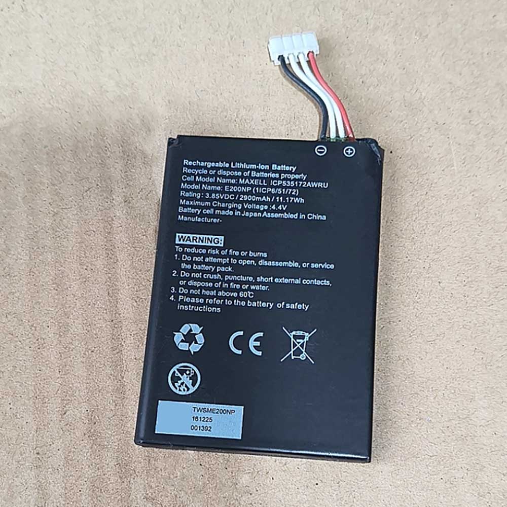3.85V 2900mAh E200NP Headphones Battery for Maxell TWSME200NP