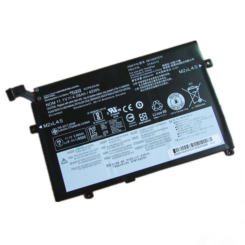 10.95V 45Wh/4110mAh 01AV411 Laptop Battery for Lenovo Thinkpad E470 E470C E475 01AV412 SB10K97568