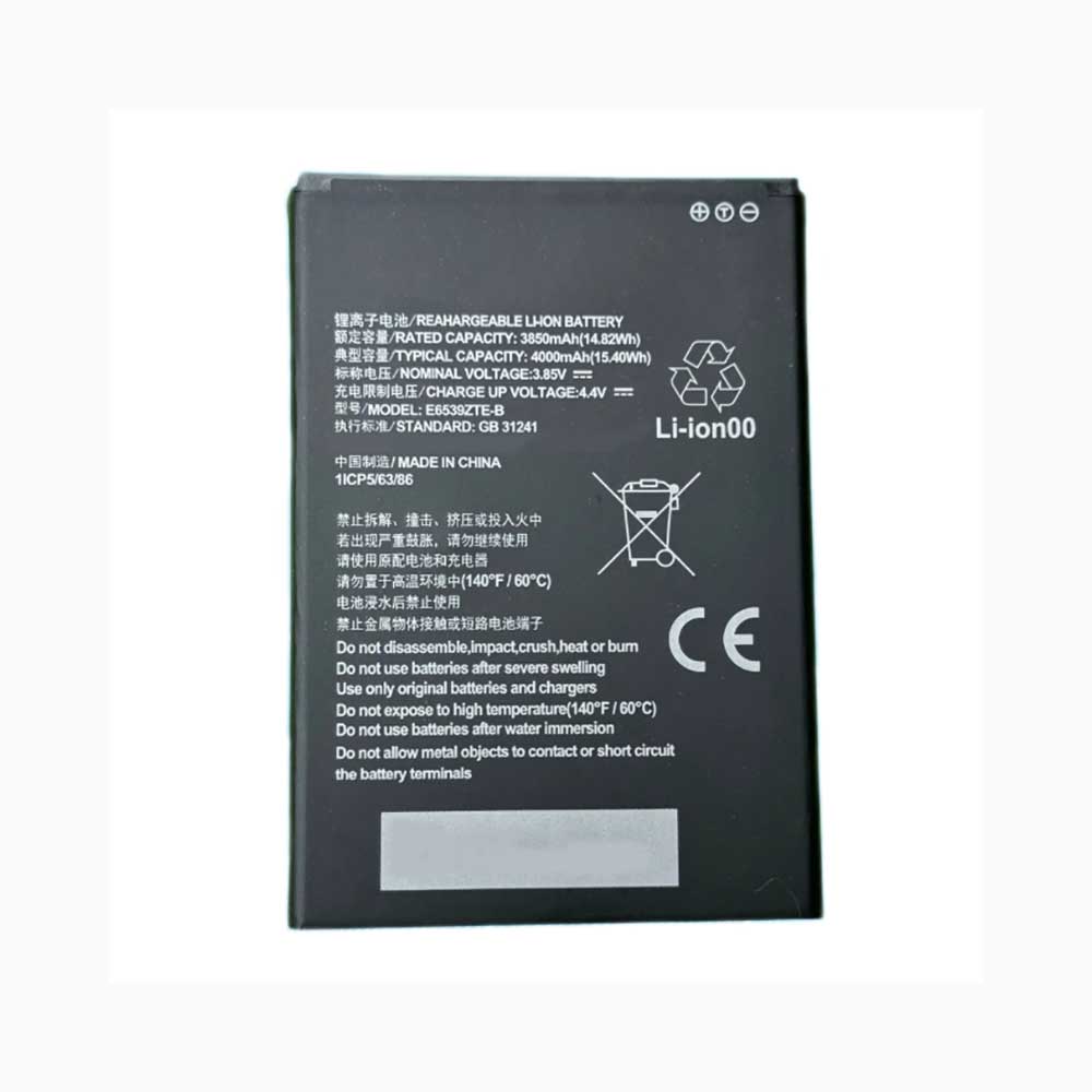 3.85V 4000mAh E6539ZTE-B Smartphone Battery for ZTE E6539ZTE-B
