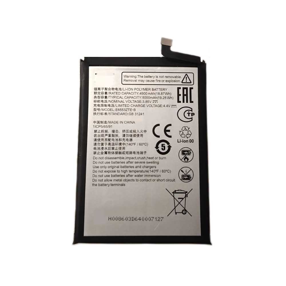 3.85V 5000mAh E6553ZTE-B Smartphone Battery for ZTE CN550