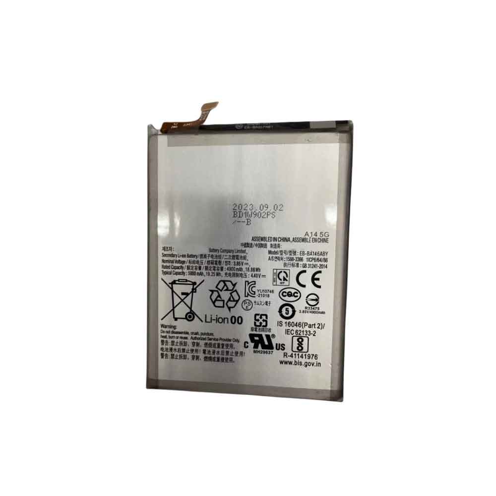 3.85V 4900mAh EB-BA146ABY Smartphone Battery for Samsung Galaxy A14 5G