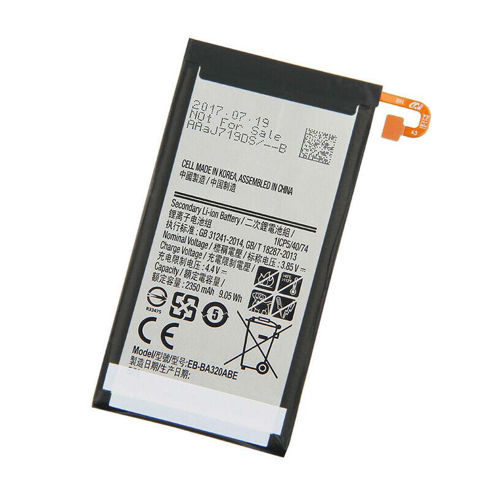 3.85V/4.4V 2350mAh /9.05WH EB-BA320ABE Smartphone Battery for 2017 Edition Samsung GALAXY A3 A320
