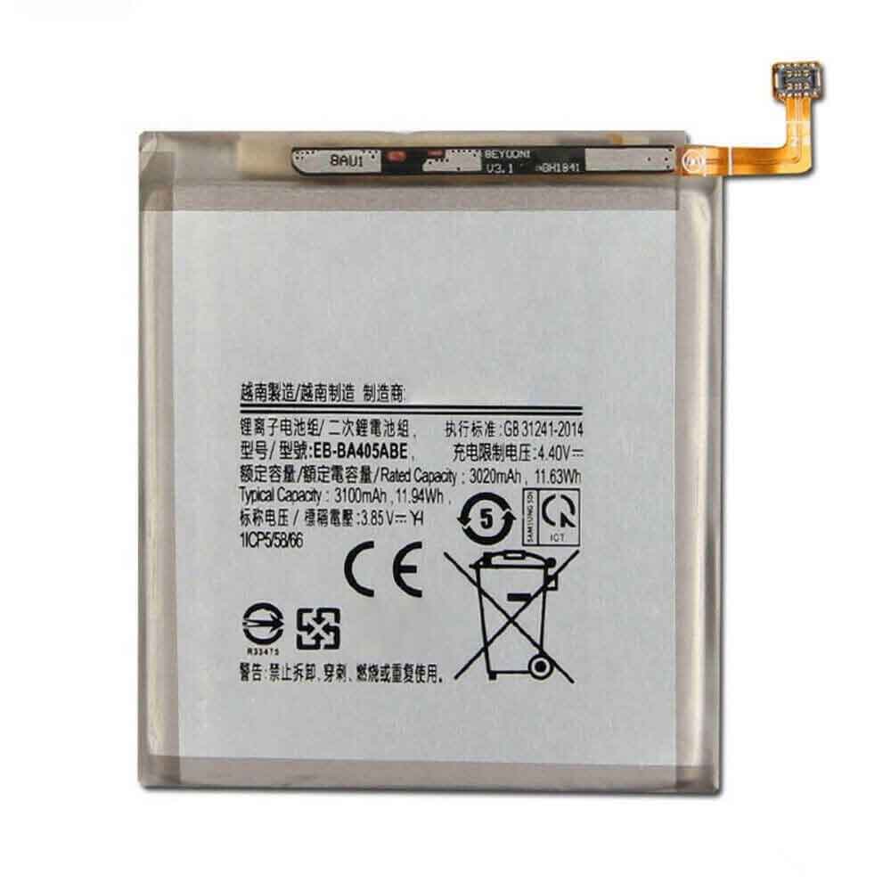 3.85V 4.4V 3100mAh EB-BA405ABE Smartphone Battery for Samsung SM-A405F Galaxy A40