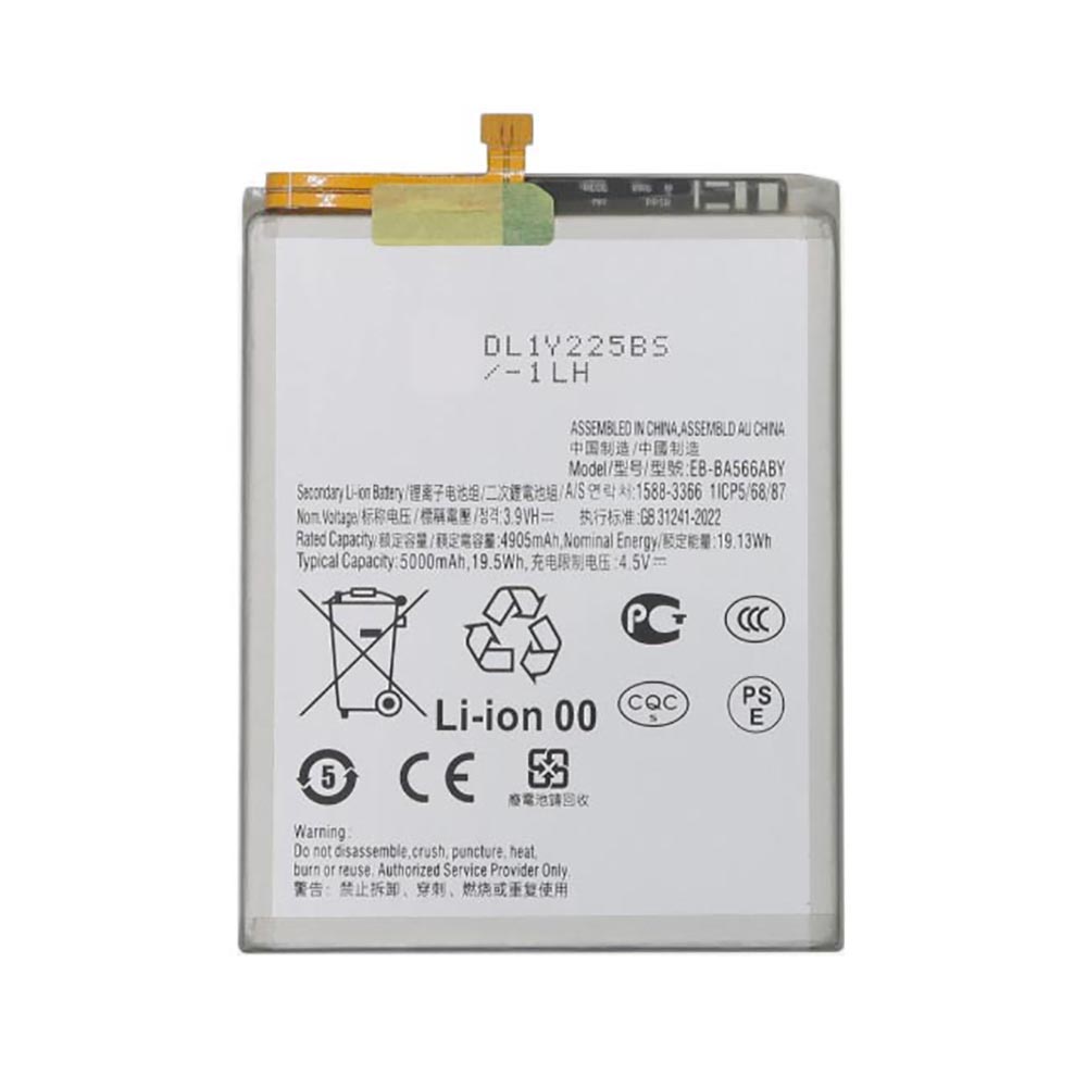 3.9V 5000mAh EB-BA566ABY Smartphone Battery for Samsung Galaxy A56 5G SM-A566