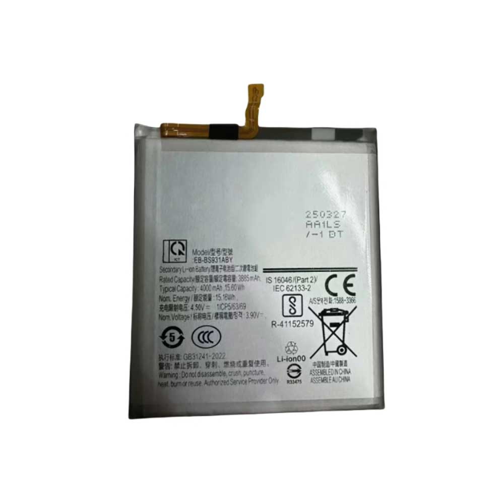 3.9V 4000 mAh/15.6Wh EB-BS931ABY Smartphone Battery for Samsung Galaxy S25