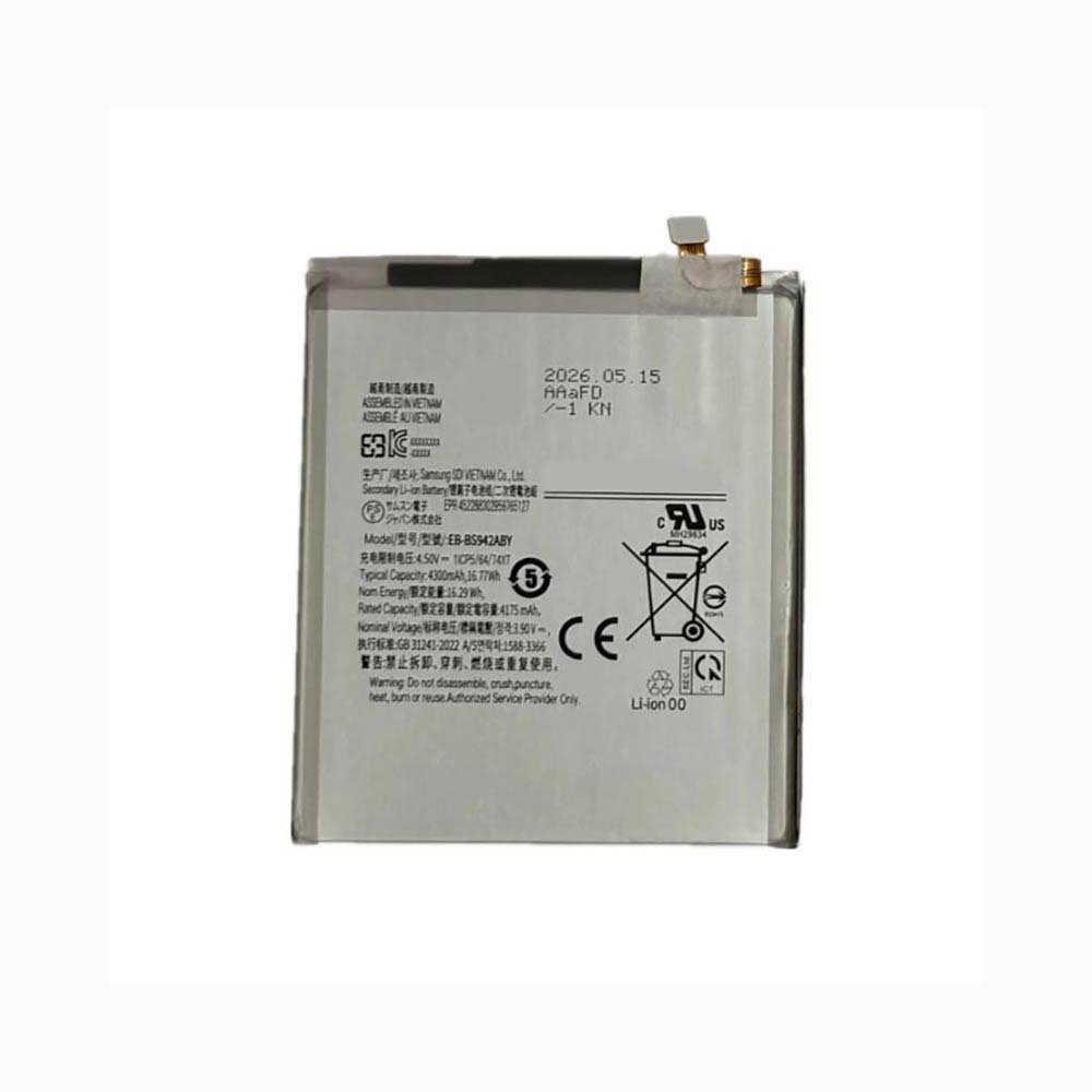 3.9V 4300mAh EB-BS942ABY Smartphone Battery for Samsung Galaxy S26 SM-S942
