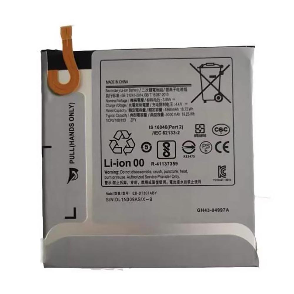 3.85V 5000mAh EB-BT307ABY Tablet Battery for Samsung Galaxy Tab A 2020