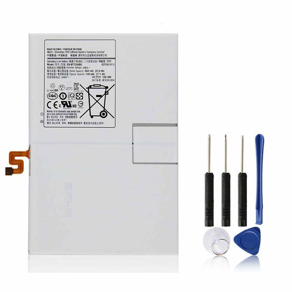 3.85V 4.4V 7040mAh EB-BT725ABU Tablet Battery for Samsung Galaxy Tab S6 T860 T865 Tab S5e T720 T725C