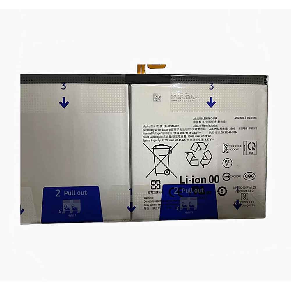 3.88V 10880mAh EB-BX916ABY Smartphone Battery for Samsung BX916