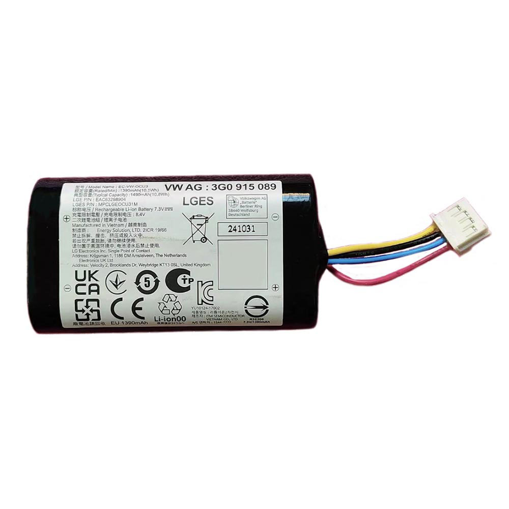 7.3V 1390mAh EC-VW-OCU3 GPS Battery for LG EC-VW-OCU3 Vehicle Locator