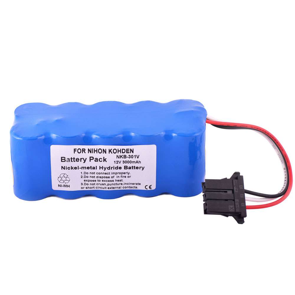 12V 3000mAh Nihon Khoden ECG-7600 ECG-7700 ECG-1350 Replacement Battery