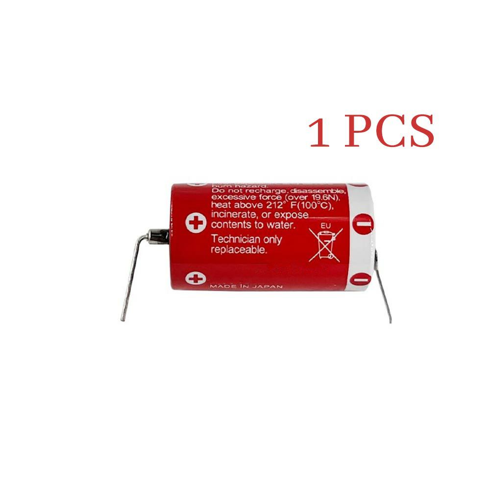 3.6V 1600mAh ER17/33 PLC Battery for Maxell ER17330 Backup PLC Industrial Control With solder tabs