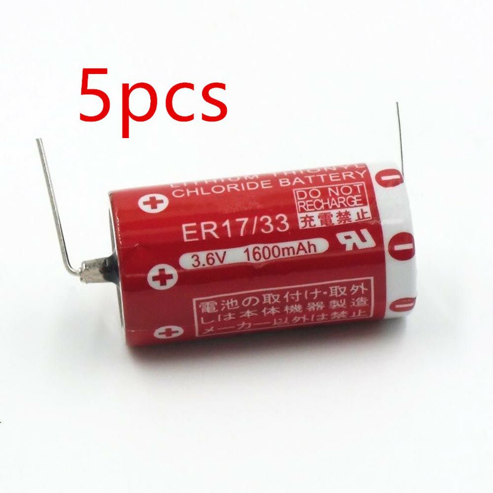 3.6V 1600mAh ER17/33 PLC Battery for Maxell ER17330 Backup PLC Industrial Control With solder tabs