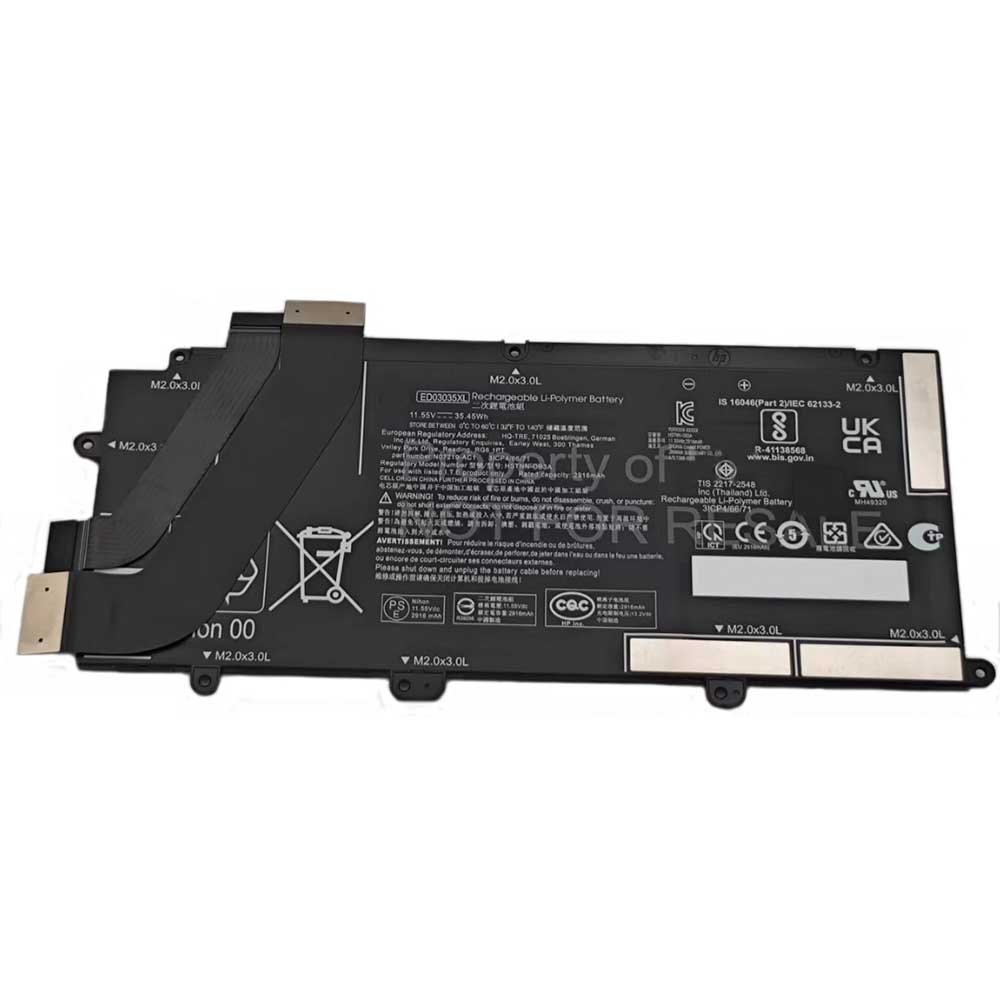 11.55V 2916mAh/35.45Wh ED03035XL Laptop Battery for HP HSTNN-OB3A N07273-005