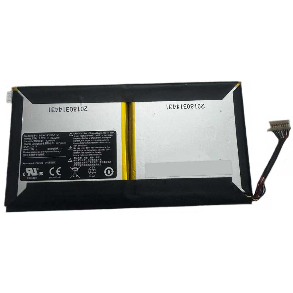 7.6V 5200mAh EG20-2S5200-B1V1 Tablet Battery for BMSPow EG20-2S5200-B1V1