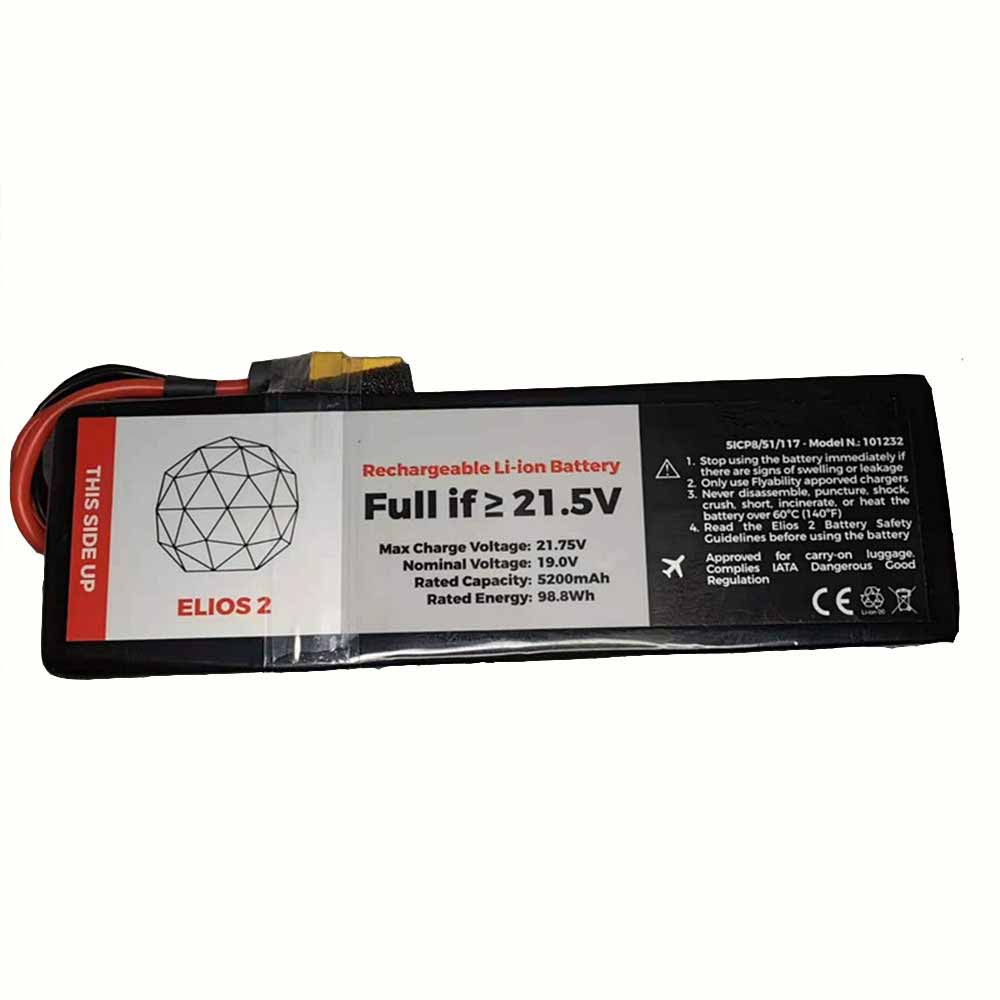 19.0V/21.75V 5200mah/98.8Wh 101232 Drone Battery for Flyability Elios 2 5ICP8/51/117