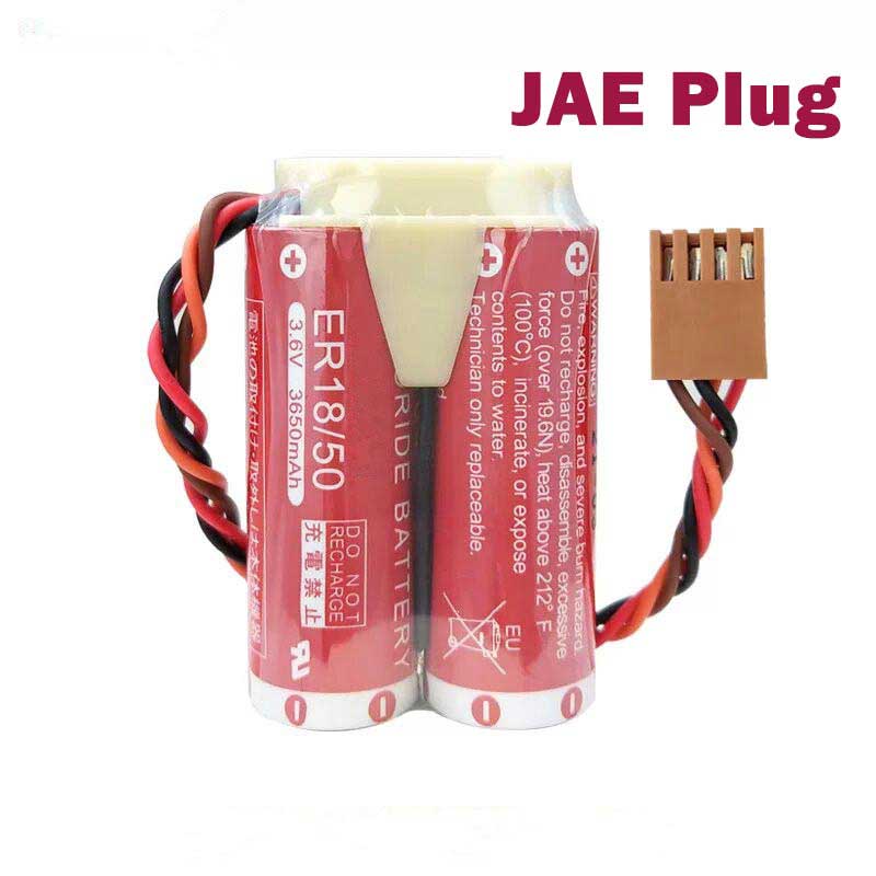 3.6V 3650mAh ER18/50 PLC Battery for Kawasaki Robot Yaskawa ABB Nachi Servo ER18505-2