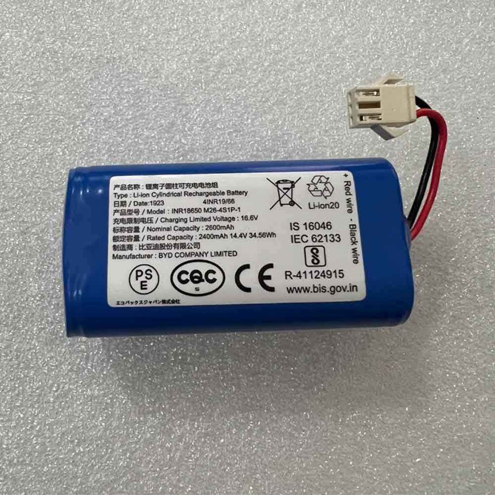 14.4V 2600mAh M26-4S1P-1 Vacuum Robot Battery for Eufy RoboVac 11 11S 12 15 15S 15C 25C 30 30C N79 N79T