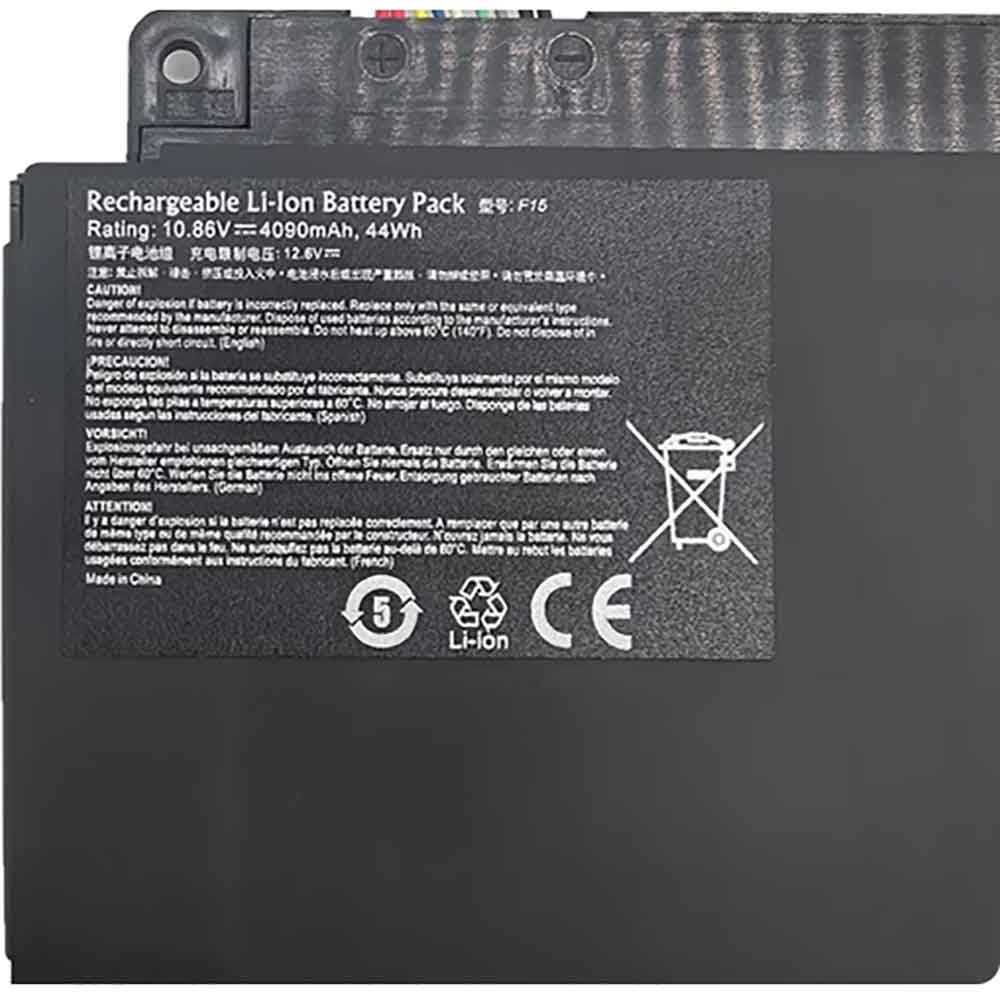 10.86V 4090mAh F15 Laptop Battery for MaiBenBen Maibook 5 5A 6S