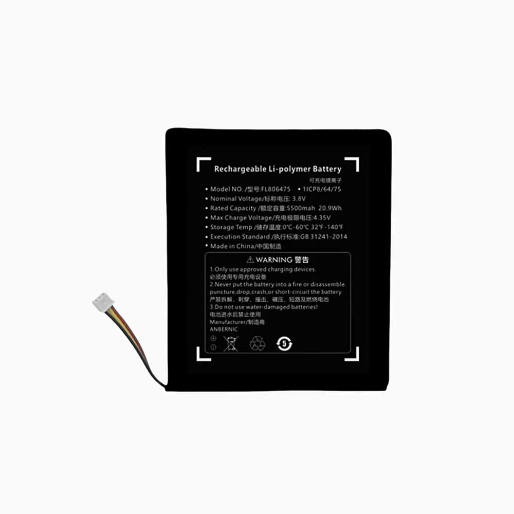 3.8V 5500mAh FL806475 Game Console Battery for Anbernic RG557