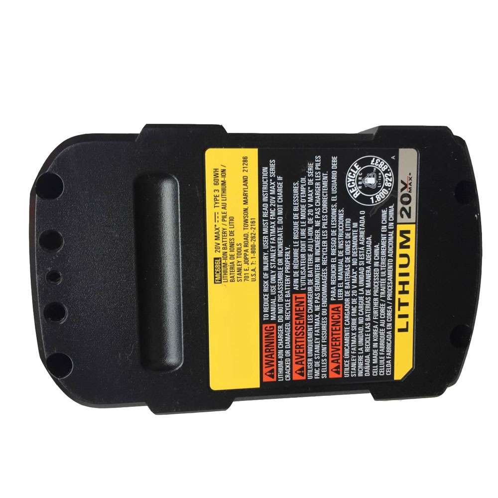 20V 3000mAh 60WH FMC686L Power Tool Battery for Stanley FatMax