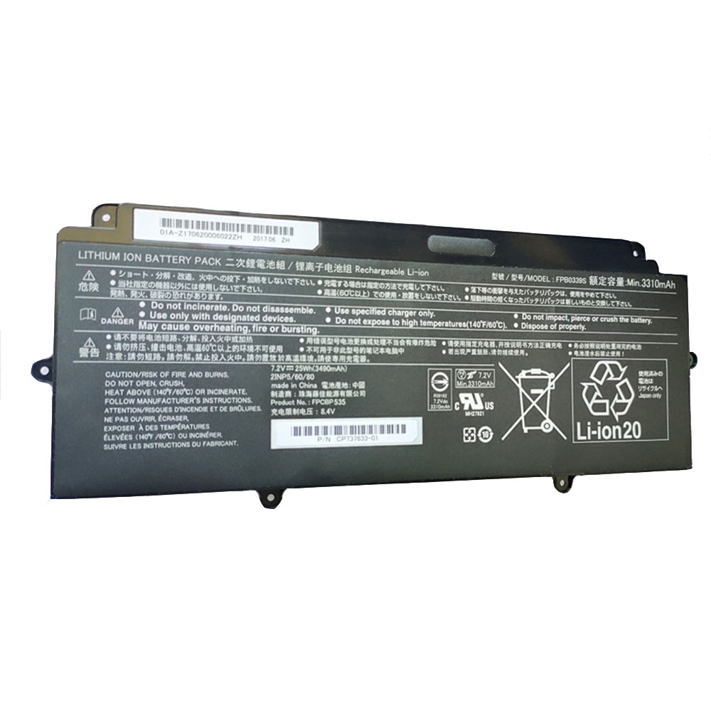 7.2V 25WH FPB0339S Laptop Battery for Fujitsu LifeBook Notebook